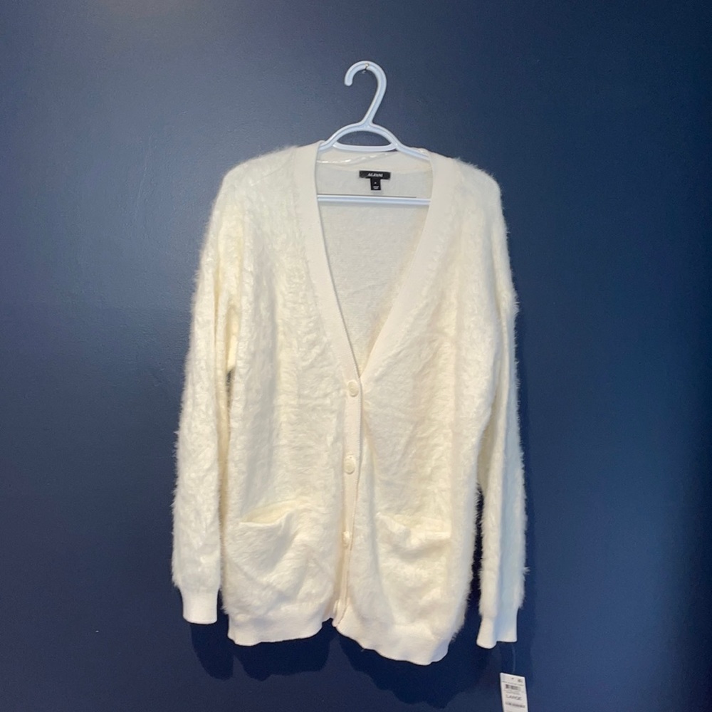 alfani size large white sweater | nwt!|